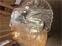 Serving trays and utensils