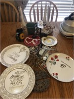 Plates, plate hangers and miscellaneous
