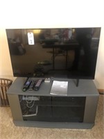 Samsung LED 42” Flat panel TV, TV stand with VCR