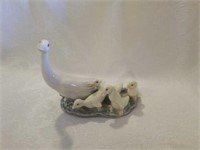 Beautiful Lladro Ducks After Mother Figurine