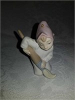 Elf Lladro with paintbrush figurine