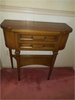 Beautiful Wooden 2 Drawer Side Table