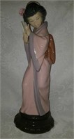 Stunning Lladro Timid Japanese Woman Figurine