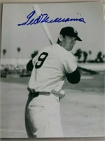 Ted Williams hand signed 8 x 10