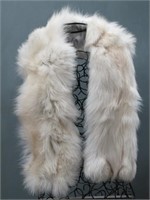 Norwegian Silver Fox Fur Neck Collar Scarf