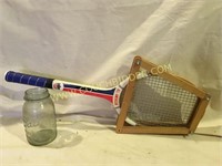 Vintage wooden All American tennis racquet