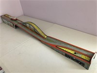 Wind up Mountain railway with garage,approx 106 cm