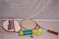 Wilson Preformer Racket case and balls