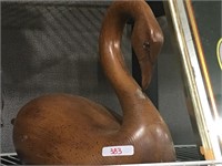 wooden swan