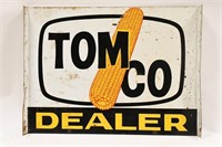 DST Tom Co Seed Dealer Flange Advertising Sign