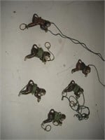 Cast Iron Toy Climbing String Monkeys 6 Pcs 1 Lot