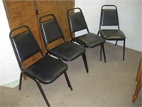 4 Stacking Chairs 1 Lot