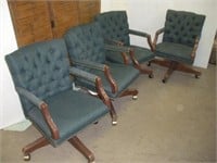 4 Swivel Conference Table Chairs 1 Lot