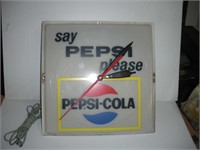 PEPSI Electric Wall Clock 13 x 13 Inch