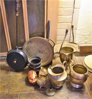 Large Selection of Cast Iron and Brass Pieces