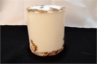 Beautiful Milk Glass Container with Lid