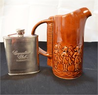 Main Club Reserve Flask, Seagrams Pitcher & Decant