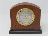 Burl Wood Style Bey-Berk World Clock