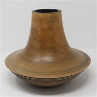 Turned Wood Decor Vase