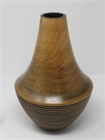 Turned Wood Decor Vase