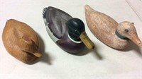 3 Ducks, 2 Wood, 1 Ceramic