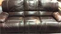 Reclining Leather Sofa , New Showroom Sample