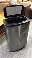 12 Gal Stainless Steel Trashcan, Freight Damage,