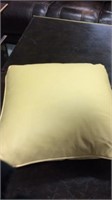 Genuine leather decorative pillow