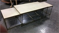 Maitland Smith 3 piece nesting cocktail tables