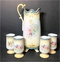 Vintage R & S Prussia Porcelain Lemonade Set