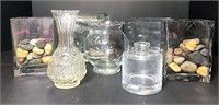 Clear Glass Vases & containers