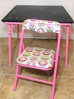 Girl’s Chalkboard Top Table with One Chair