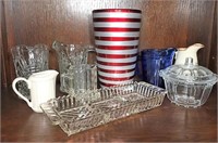 Selection of Glass Service Pieces