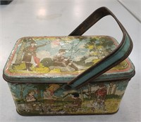 1920S VTG GIRL SCOUT TIN LUNCHBOX