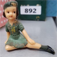 VTG GIRL SCOUT CAKE TOPPER