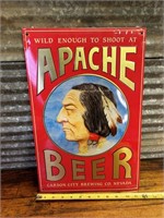 Apache beer advertising sign