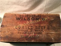 Wilsons Corned Beef advertising box