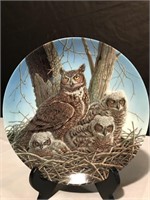 “ the great horned owl" plate Bradford exchange.