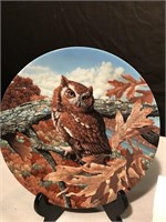“The eastern screech owl  plate Bradford exchange.