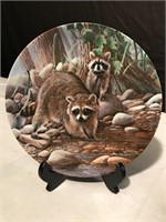 "the raccoon" plate Bradford exchange.