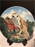“ the barn owl"  plate Bradford exchange.
