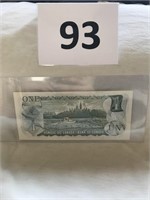 1973  one dollar bills uncirculated.