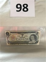 1973one dollar bill uncirculated.