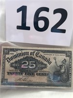 1922 Dominion of Canada 25 cent shinplaster