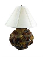 Interesting Table Lamp Covered in Feathers