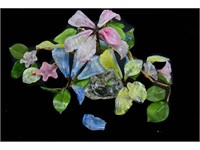Vintage Glass Floral Centerpiece