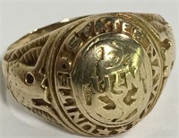10k Gold United States Navy Ring