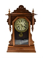 Waterbury "Buffalo" Mantel Clock w/ Key