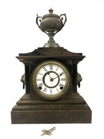 Ansonia Clock Co Mantel Clock w/ Key