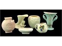 Variety of Vintage Pottery Vases Rockwood McCoy